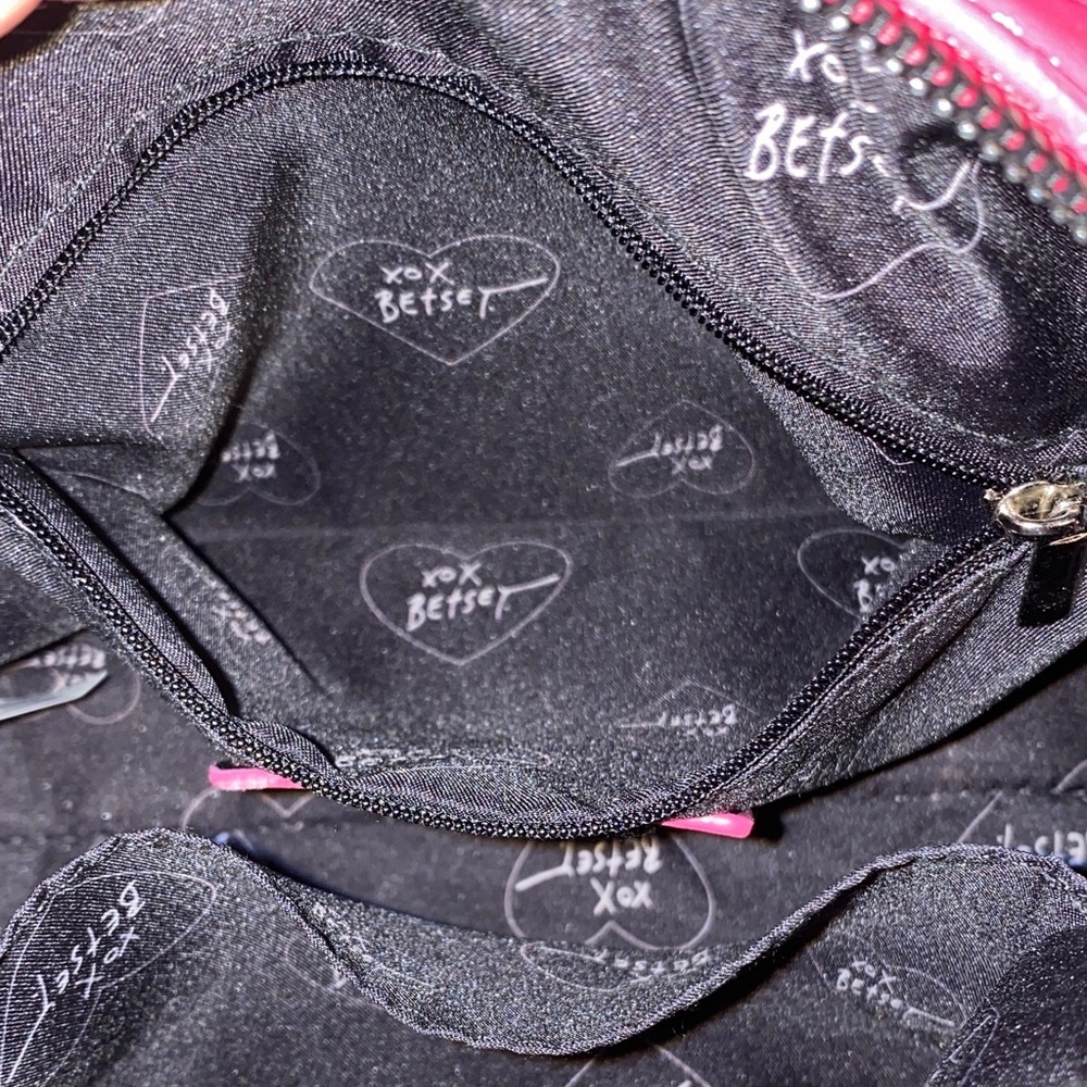 Betsey Johnson Pink Mini Duffel Crossbody Bag Eiffel Tower Paris Barrel Purse - Picture 13 of 13